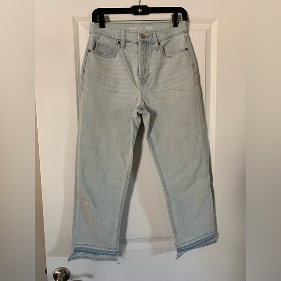 Old Navy Denim - Womens Light Wash Straight Leg Jeans - Light Blue